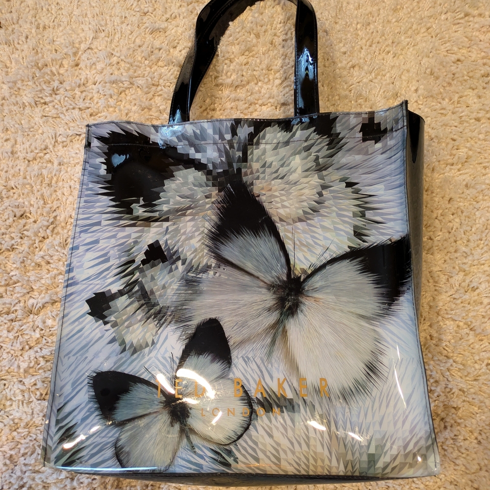 Ted Baker Black and White Butterfly Tote Bag